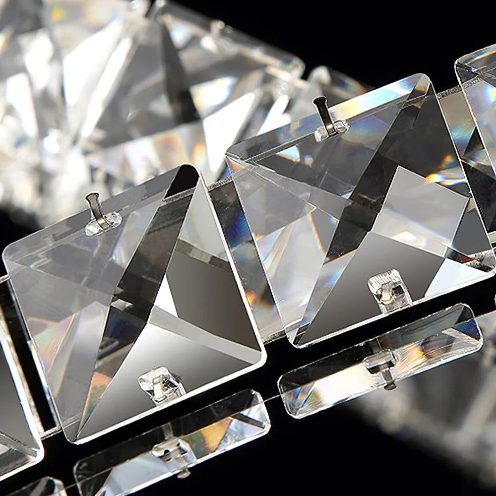 Modern Double C Crystal Chandelier - Loonglight