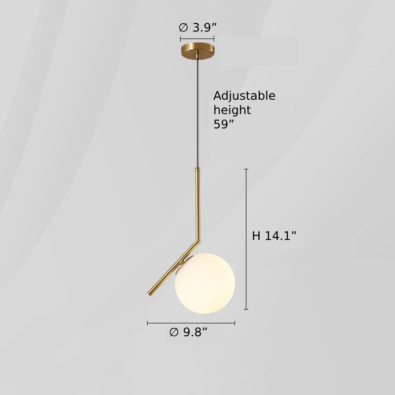 Modern Sphere Glass Chandelier - Loonglight