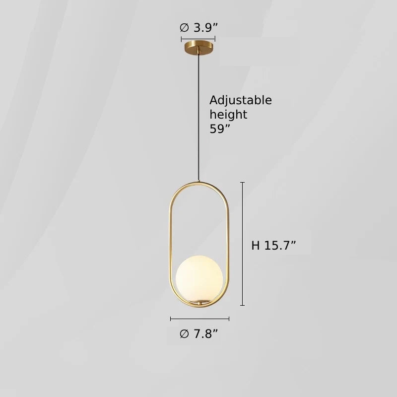 Modern Sphere Glass Chandelier - Loonglight