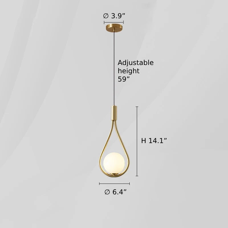 Modern Sphere Glass Chandelier - Loonglight