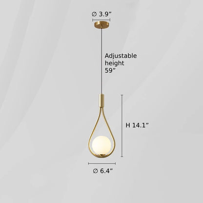 Modern Sphere Glass Chandelier - Loonglight