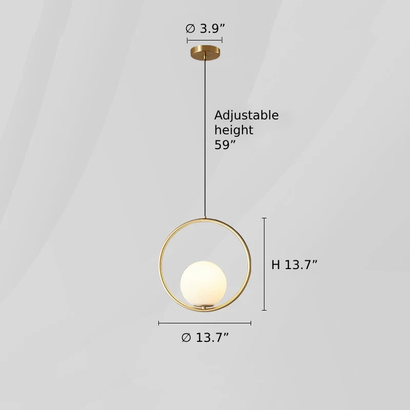 Modern Sphere Glass Chandelier - Loonglight