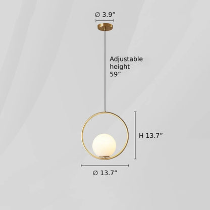 Modern Sphere Glass Chandelier - Loonglight