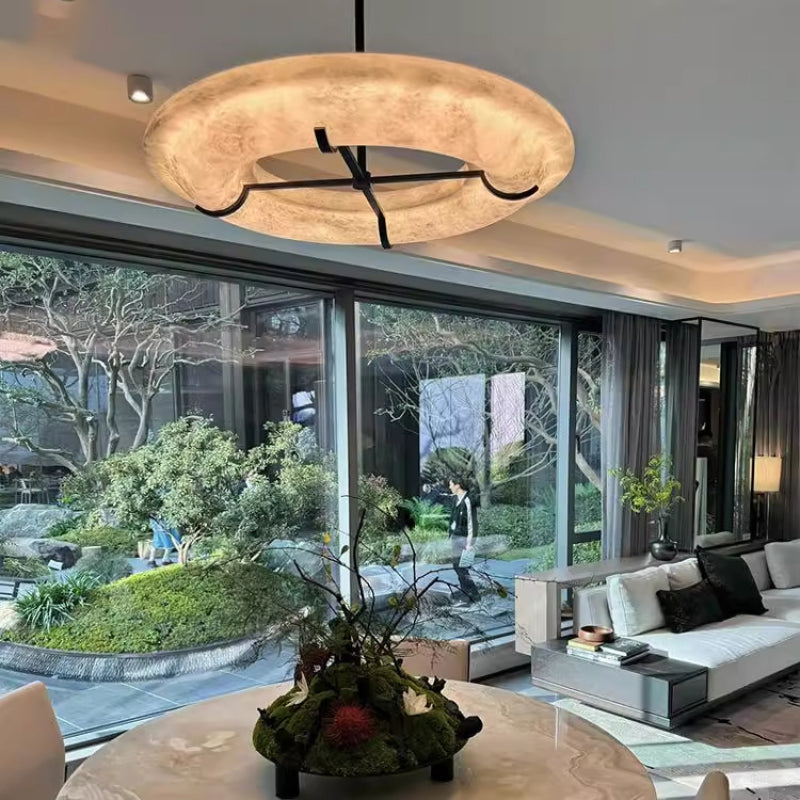 Modern Luna Marbre Chandelier - Loonglight