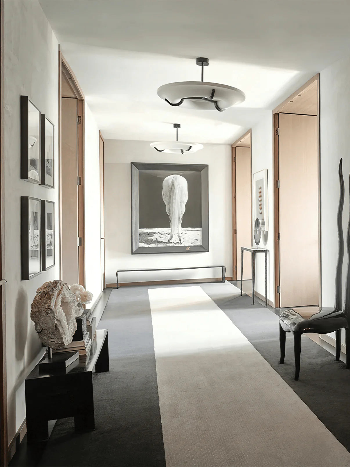 Modern Luna Marbre Chandelier - Loonglight