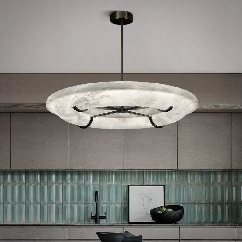 Modern Luna Marbre Chandelier - Loonglight
