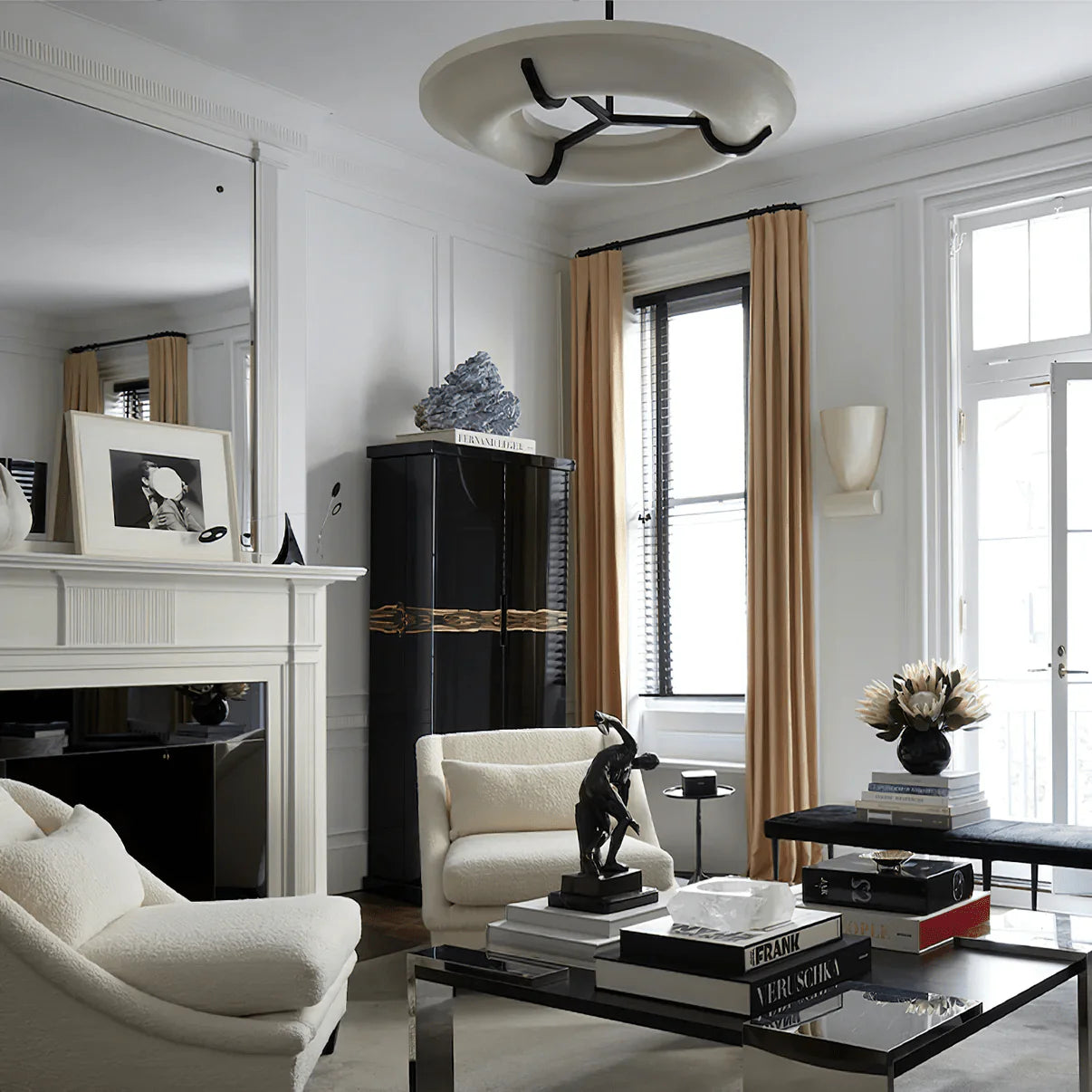 Modern Luna Marbre Chandelier - Loonglight