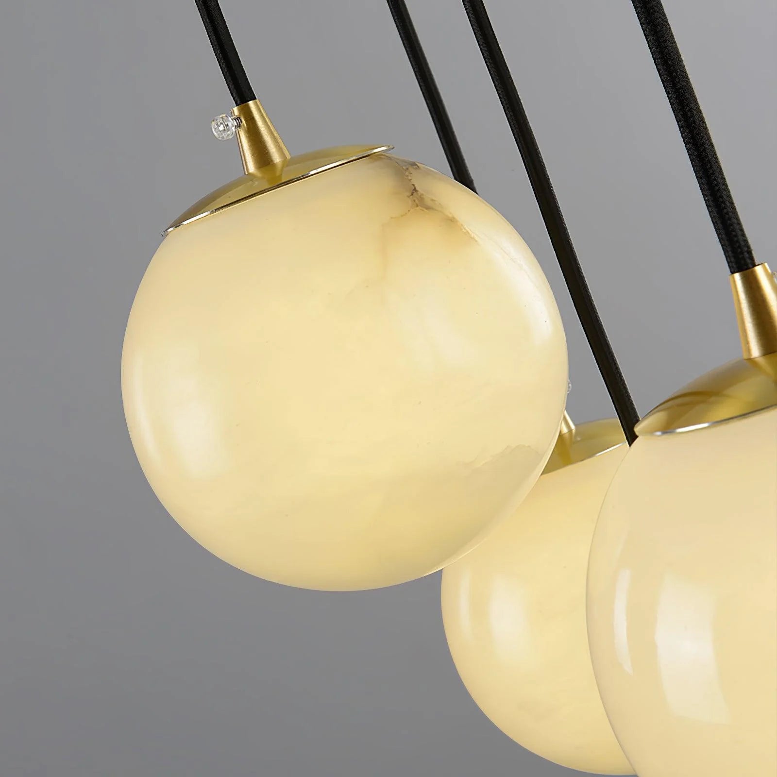 Modern Multi-Globe Alabaster Chandelier - Loonglight