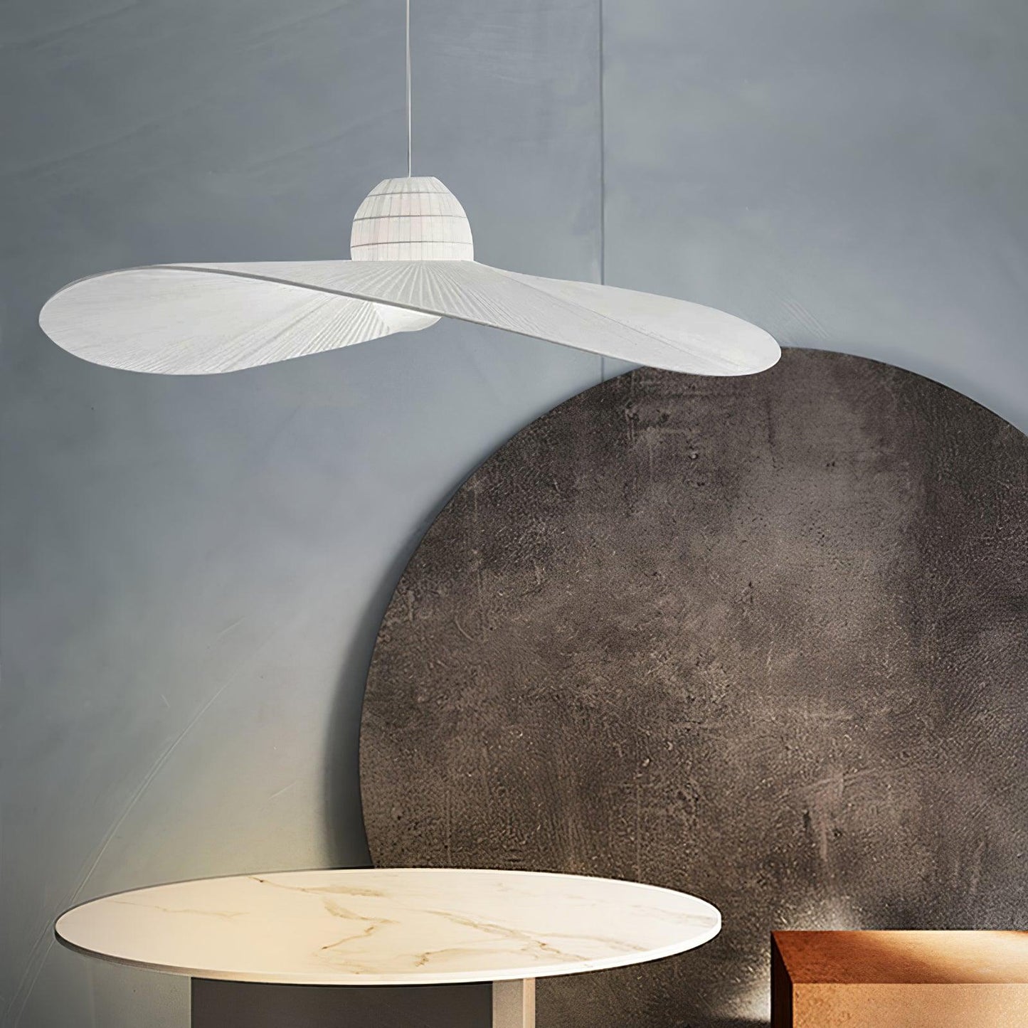 Moire Hat Pendant Light - Loonglight