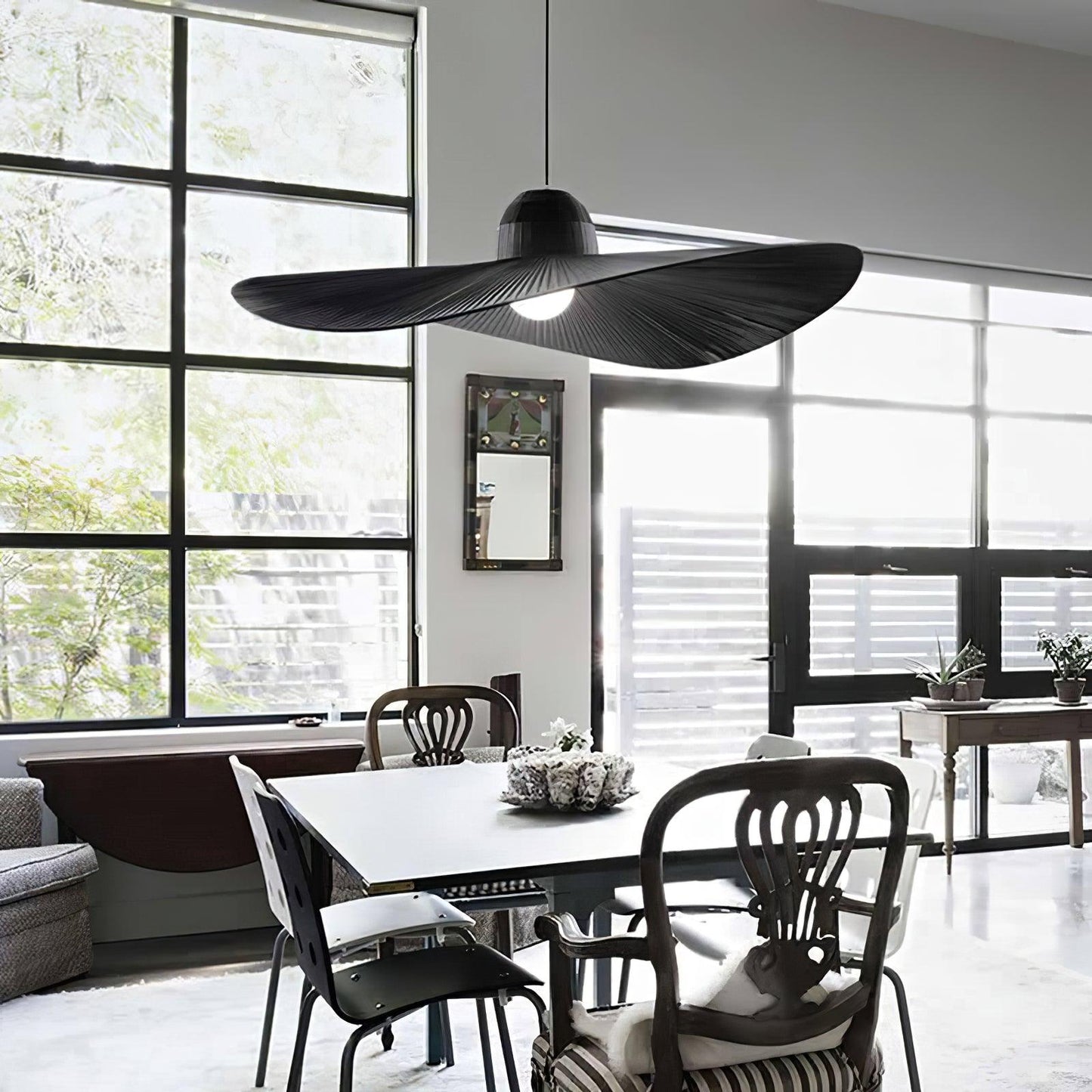Moire Hat Pendant Light - Loonglight