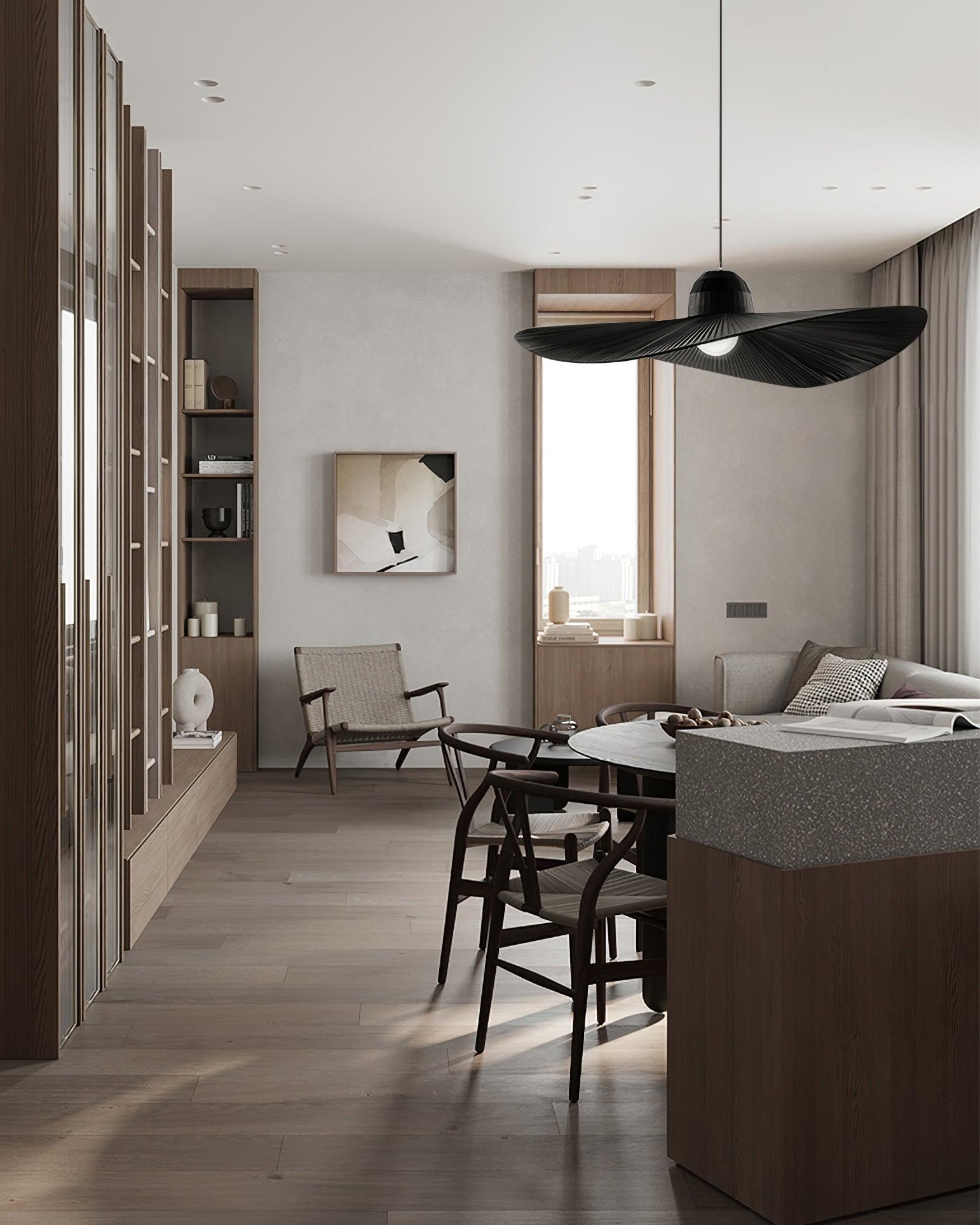 Moire Hat Pendant Light - Loonglight