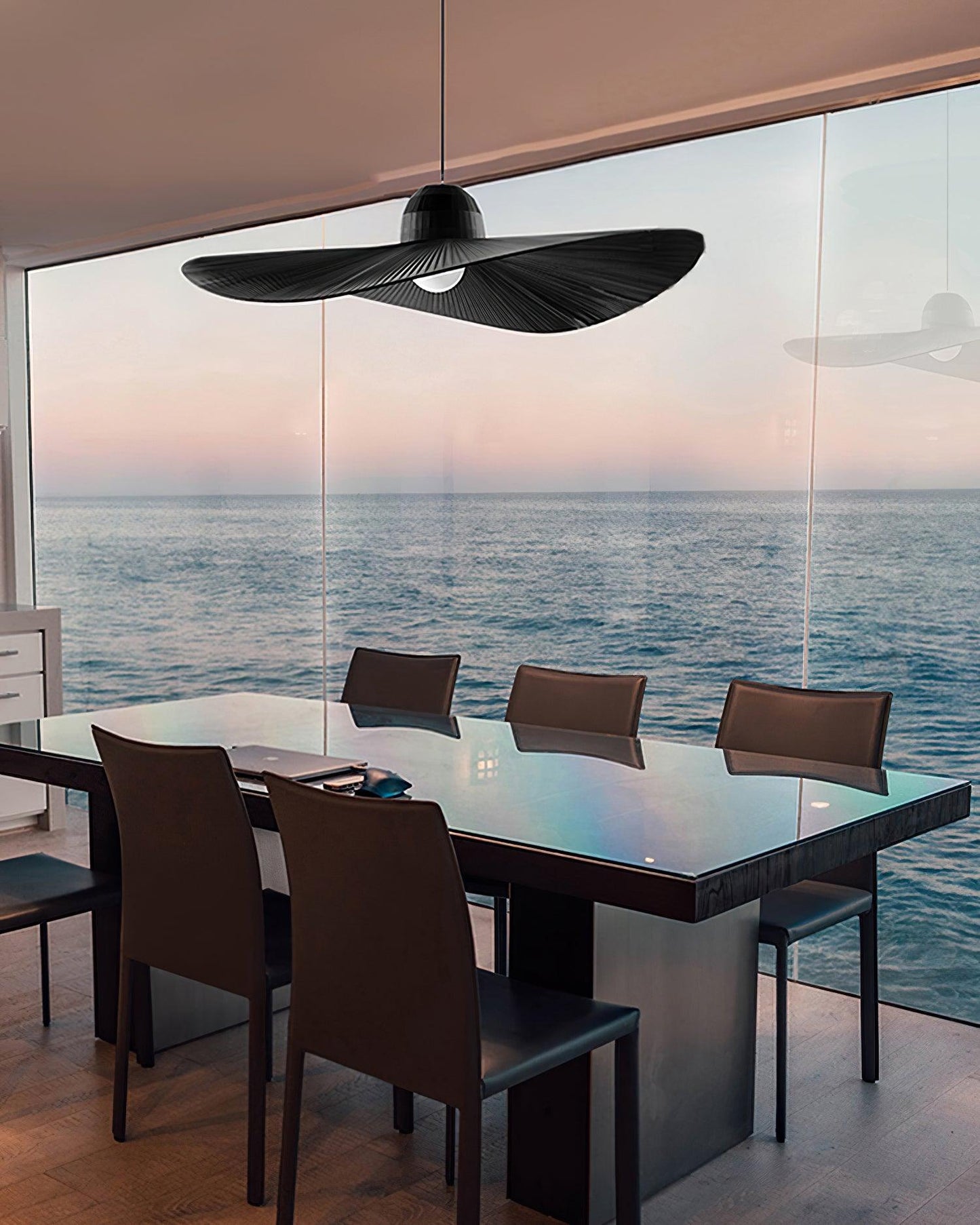 Moire Hat Pendant Light - Loonglight