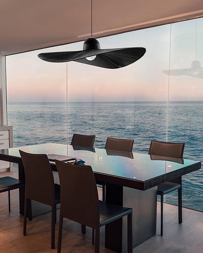 Moire Hat Pendant Light - Loonglight