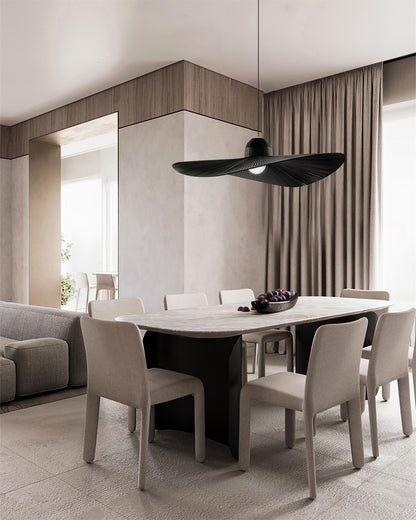 Moire Hat Pendant Light - Loonglight