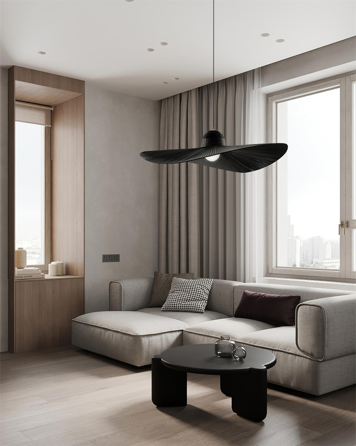 Moire Hat Pendant Light - Loonglight