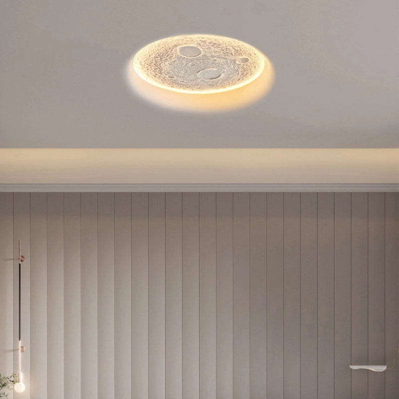 Moon Ring Plaster Wall Lamp