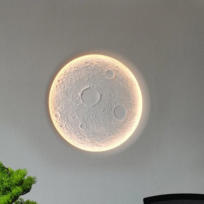 Moon Ring Plaster Wall Lamp