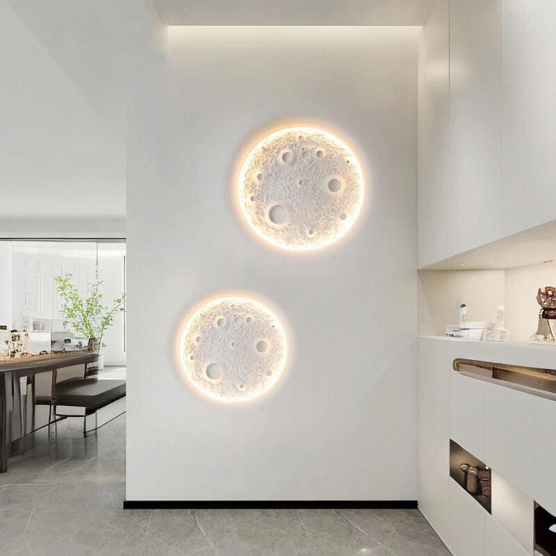 Moon Ring Plaster Wall Lamp