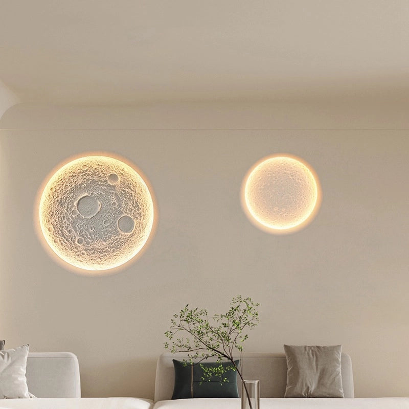 Moon Ring Plaster Wall Lamp