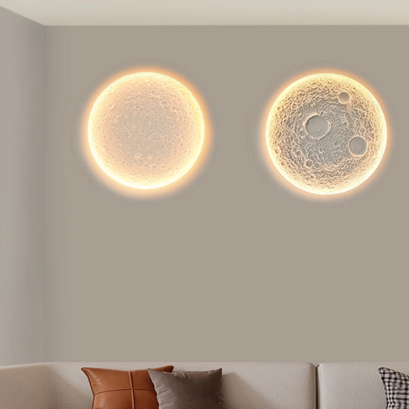 Moon Ring Plaster Wall Lamp