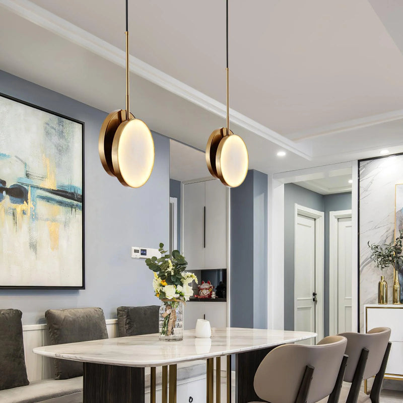 Moonshade Alabaster Pendant Light - Loonglight