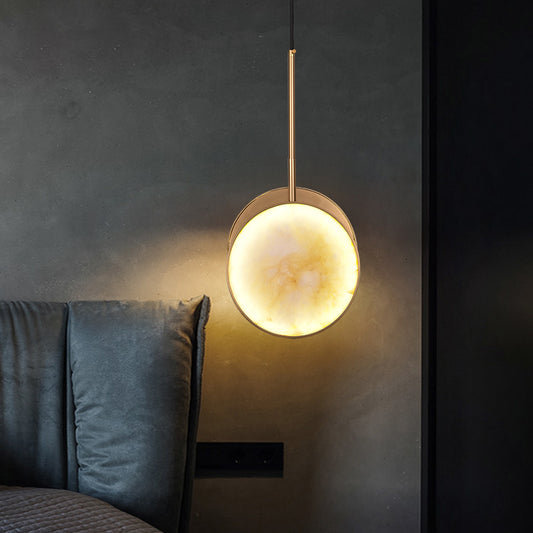 Moonshade Alabaster Pendant Light - Loonglight
