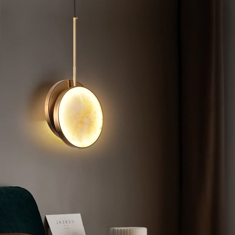 Moonshade Alabaster Pendant Light - Loonglight