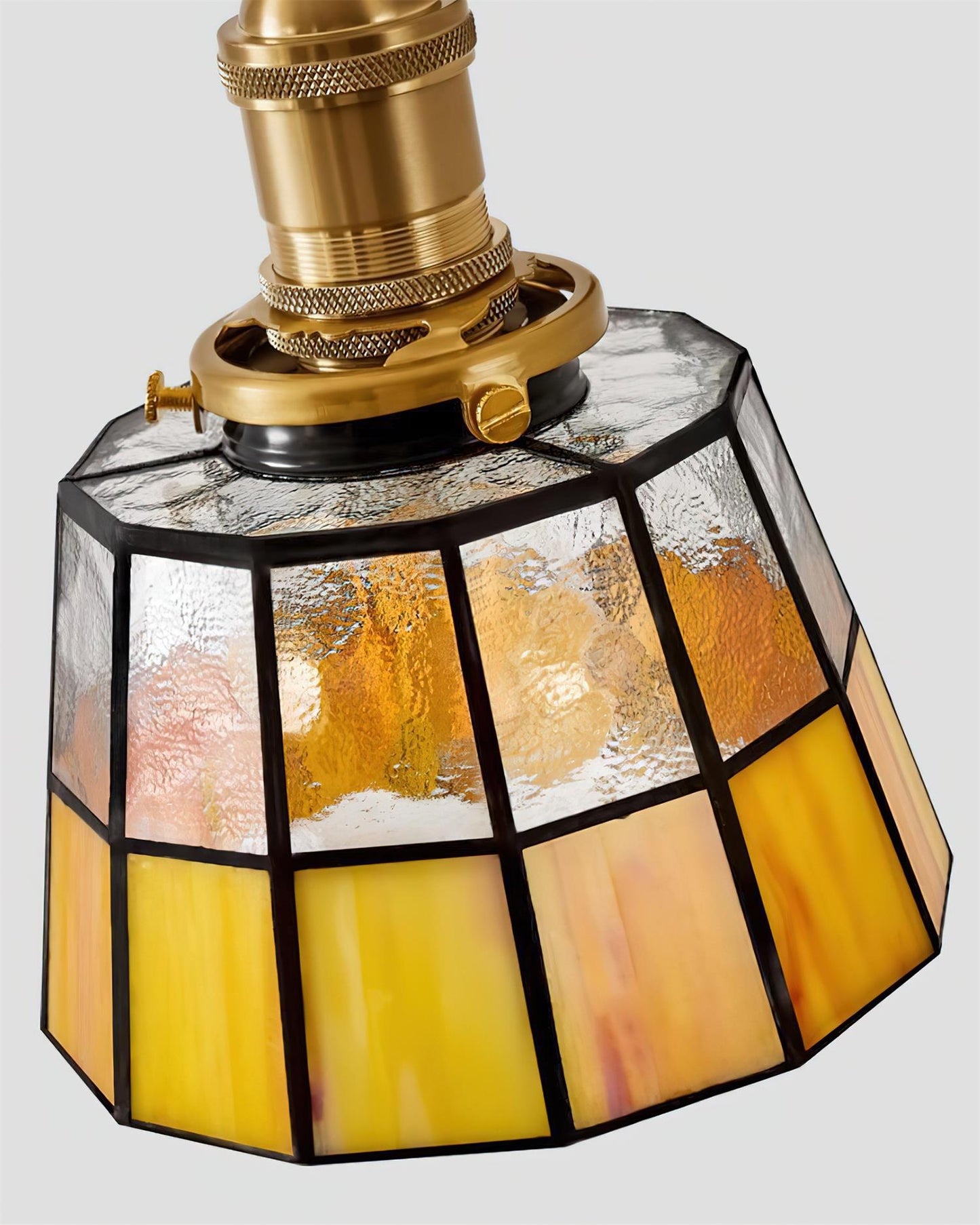 Vintage Stained Glass Wall Lamp