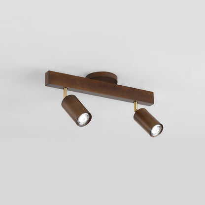 Multi-Head Wood Track Light - Loonglight