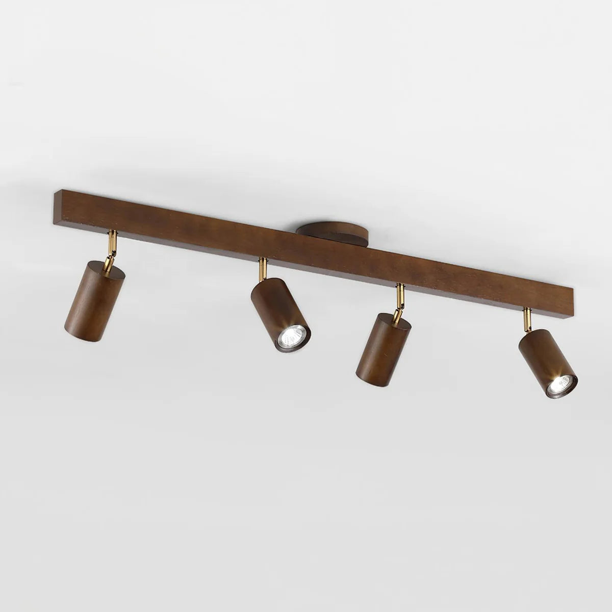 Multi-Head Wood Track Light - Loonglight