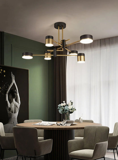 Multi Head Round Chandelier - Loonglight