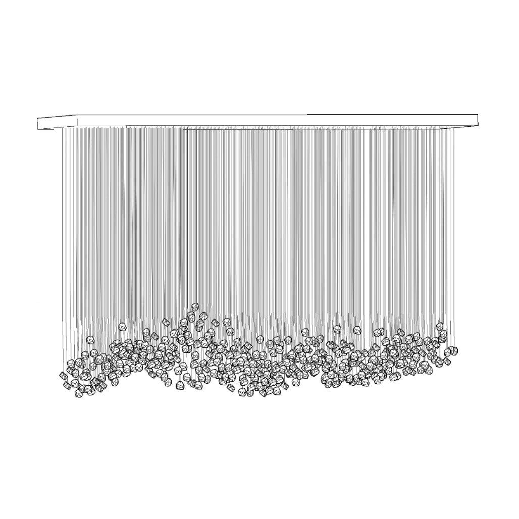 Luxurious Crystal Stone Chandelier - Loonglight