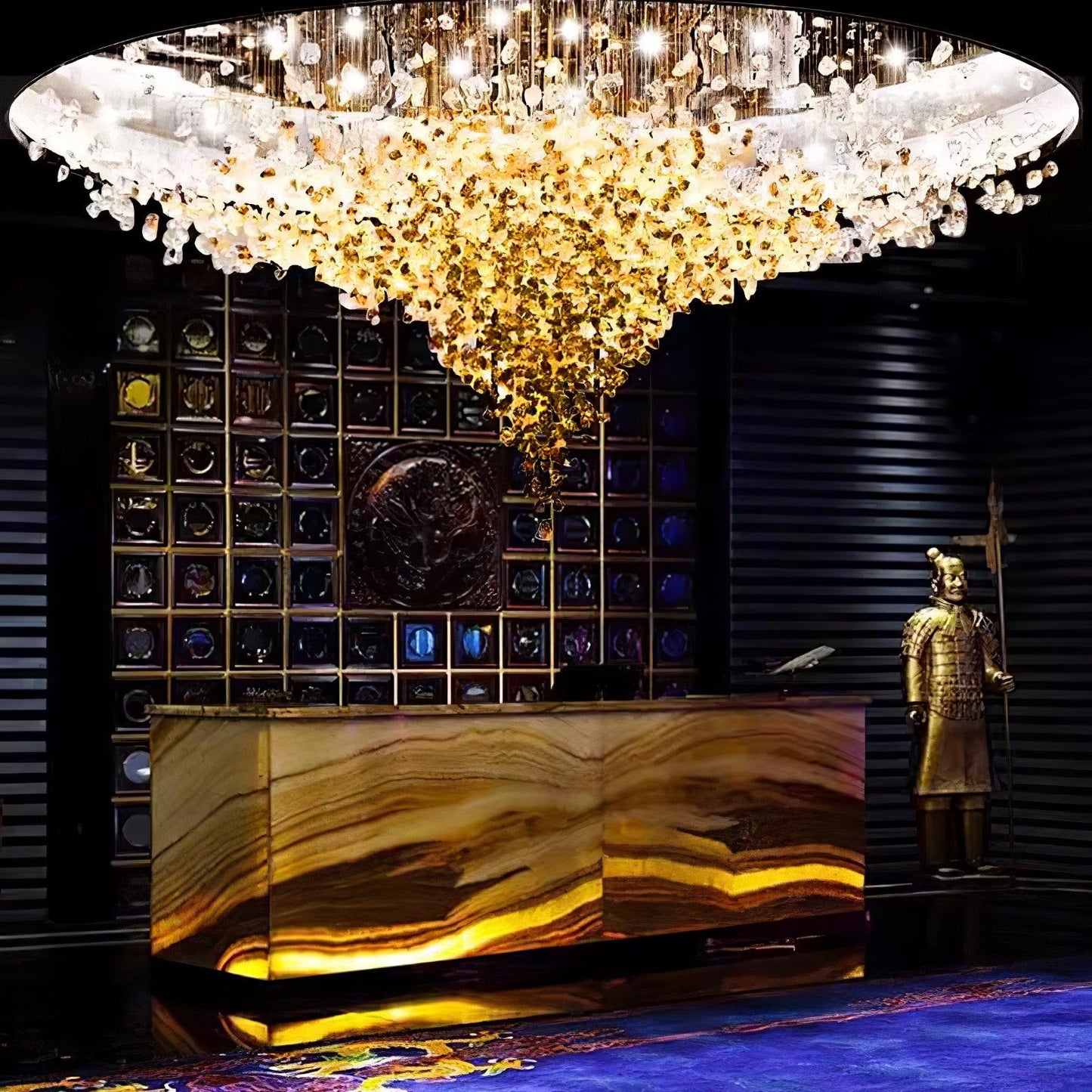 Luxurious Crystal Stone Chandelier - Loonglight