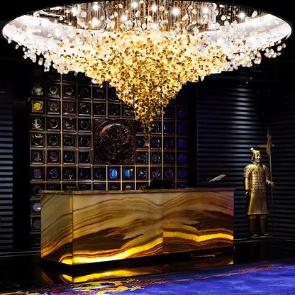 Luxurious Crystal Stone Chandelier - Loonglight
