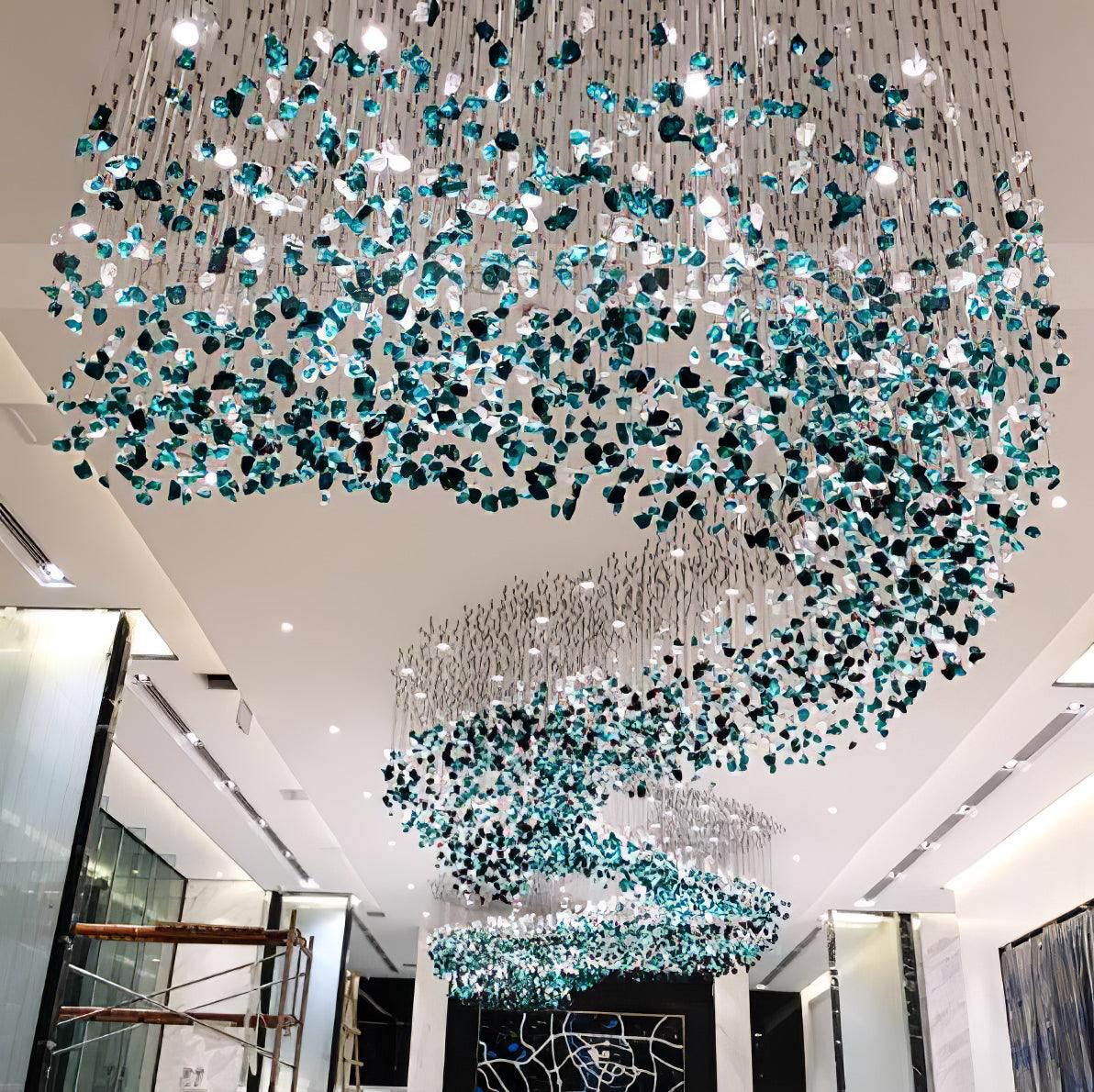 Luxurious Crystal Stone Chandelier - Loonglight