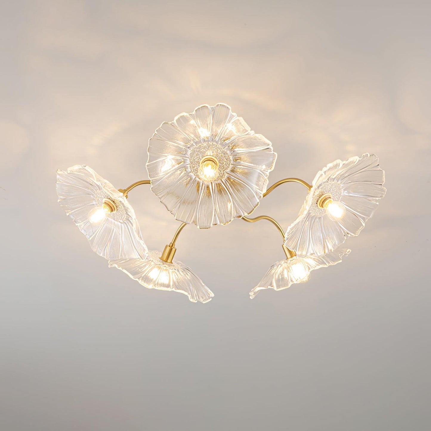 Murano Glass Flowers Ceiling Light - Loonglight