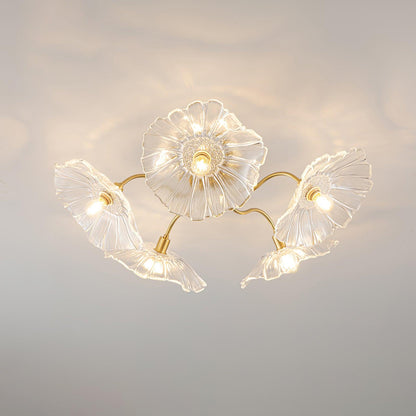 Murano Glass Flowers Ceiling Light - Loonglight