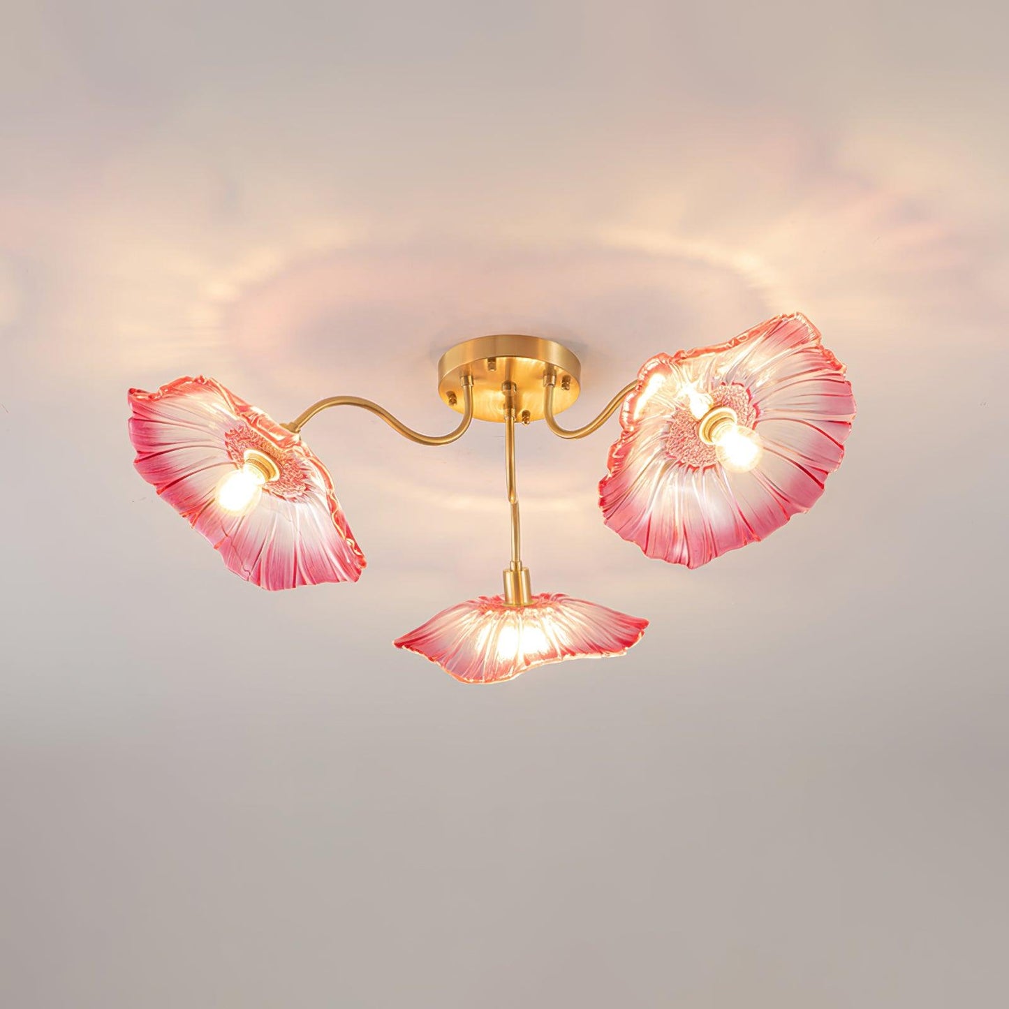 Murano Glass Flowers Ceiling Light - Loonglight