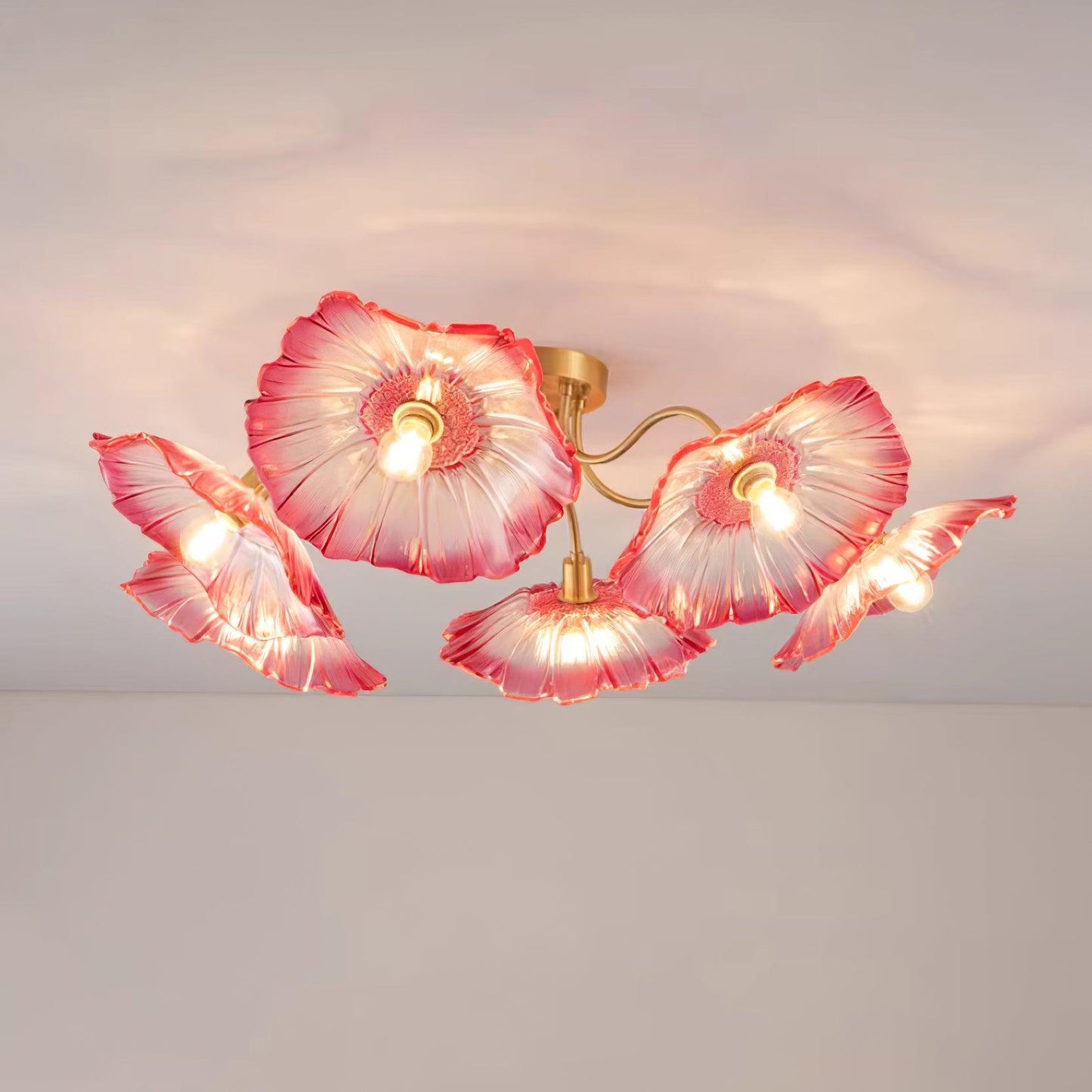 Murano Glass Flowers Ceiling Light - Loonglight