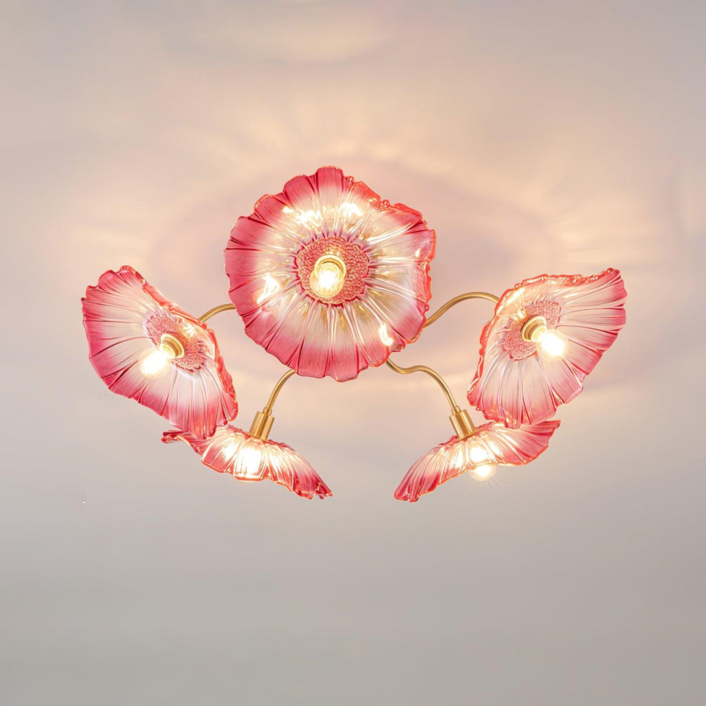 Murano Glass Flowers Ceiling Light - Loonglight