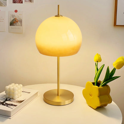 Mushroom Table Lamp Brass