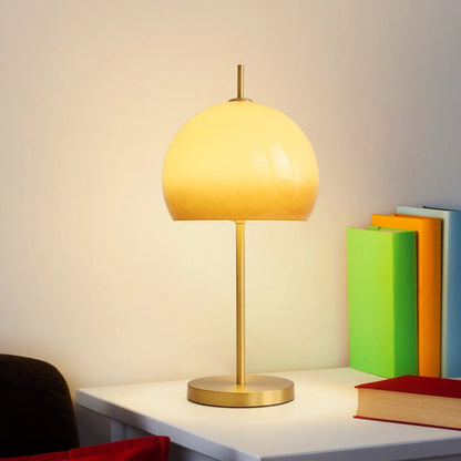 Mushroom Table Lamp Brass