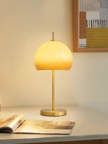 Mushroom Table Lamp Brass