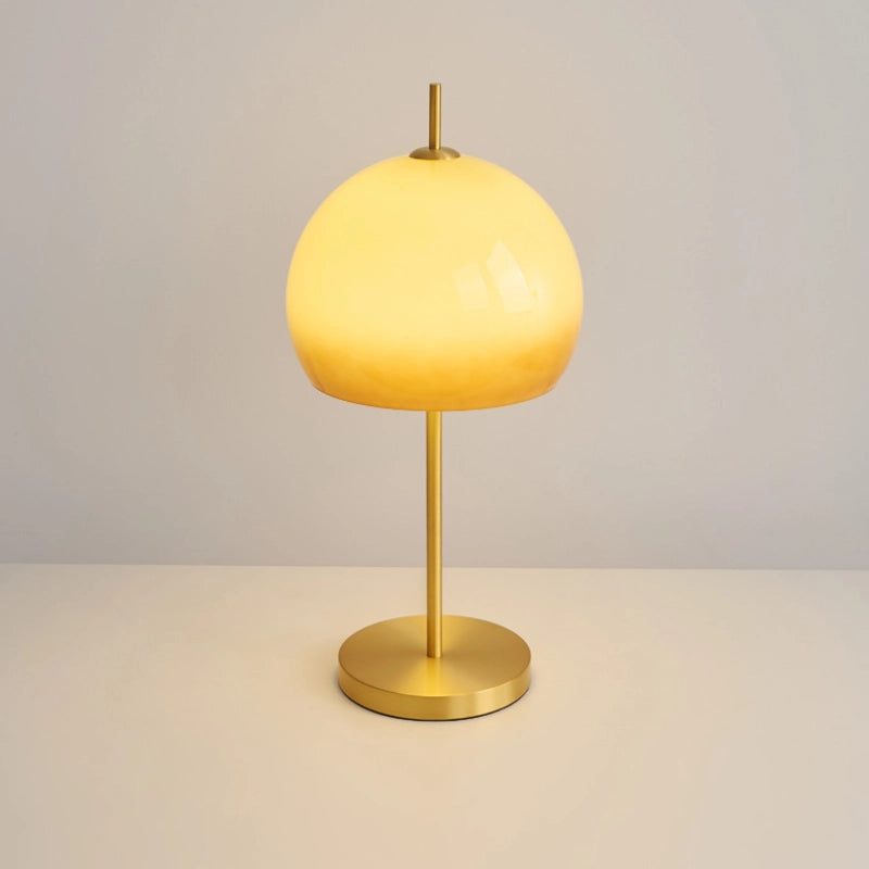 Mushroom Table Lamp Brass