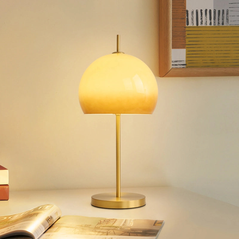 Mushroom Table Lamp Brass