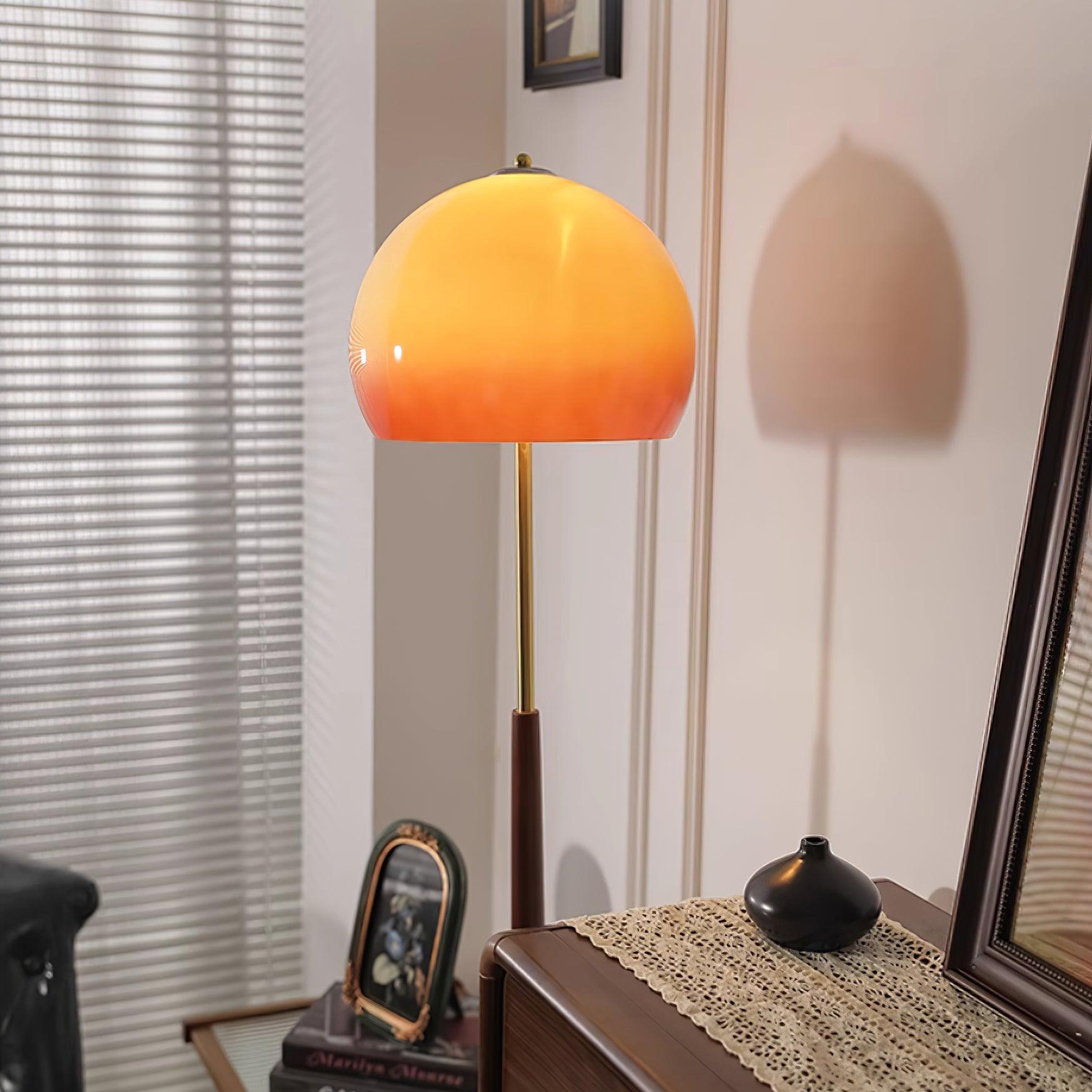 Mushroom Wood Floor Lamp - Loonglight