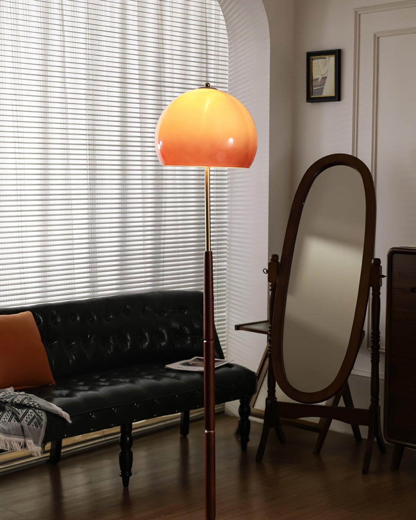 Mushroom Wood Floor Lamp - Loonglight