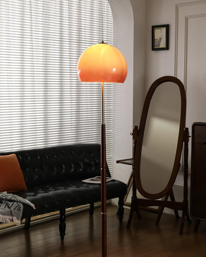 Mushroom Wood Floor Lamp - Loonglight