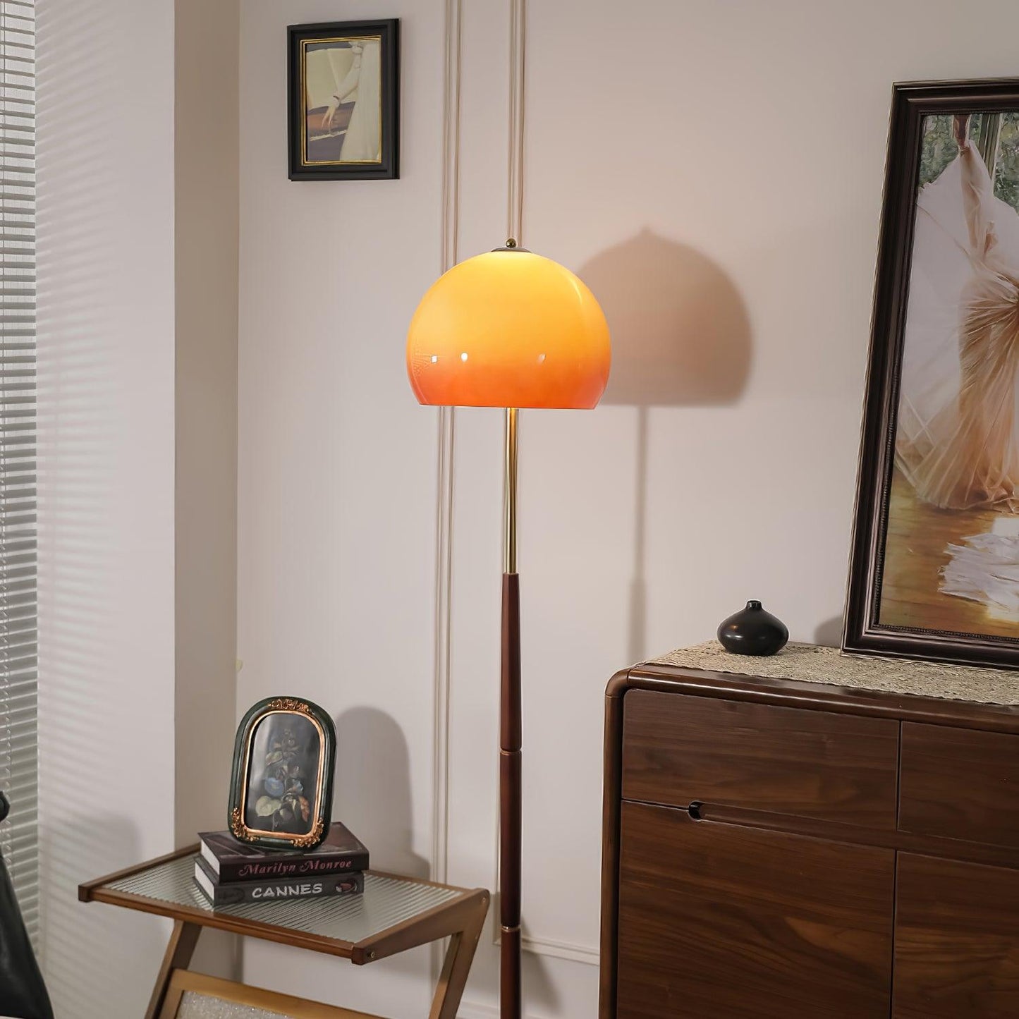 Mushroom Wood Floor Lamp - Loonglight