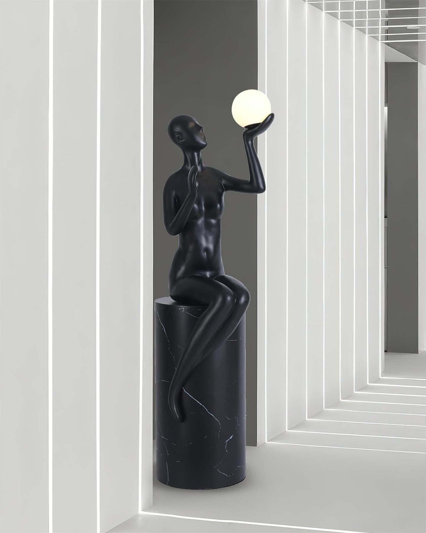 Myron Sculpture Floor Lamp - Loonglight
